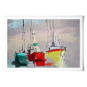 Sailing Boats Art Print Sailing Boats Art Print wall art product Oleksandr Bodnar / Shutterstock