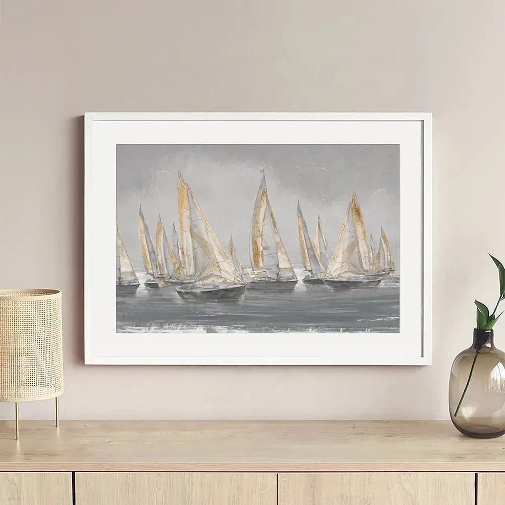 Sailing Horizon Framed Art Print Sailing Horizon Framed Art Print wall art product Studio W