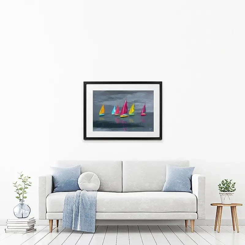 Sailing Landscape Framed Art Print Sailing Landscape Framed Art Print wall art product Aimee Linzi