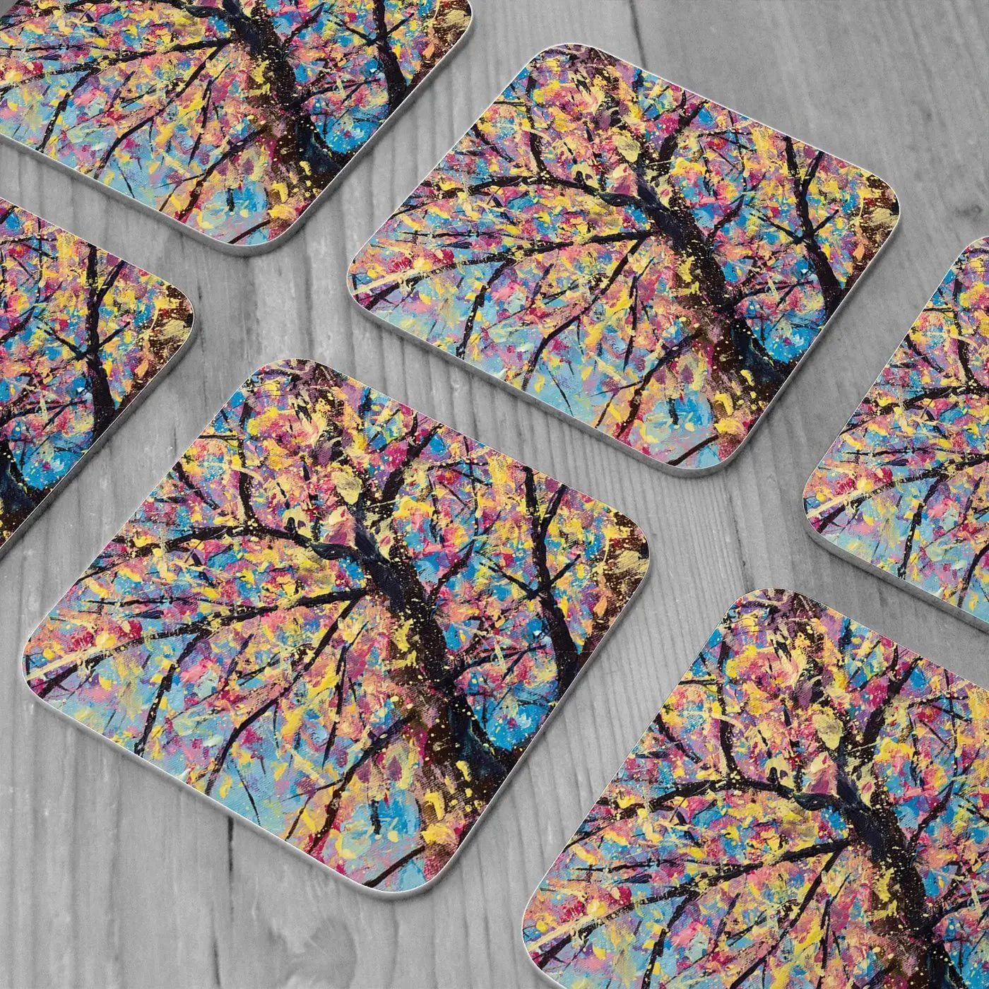 Sakura In Bloom Coaster Set Sakura In Bloom Coaster Set wall art product Valery Rybakow / Shutterstock