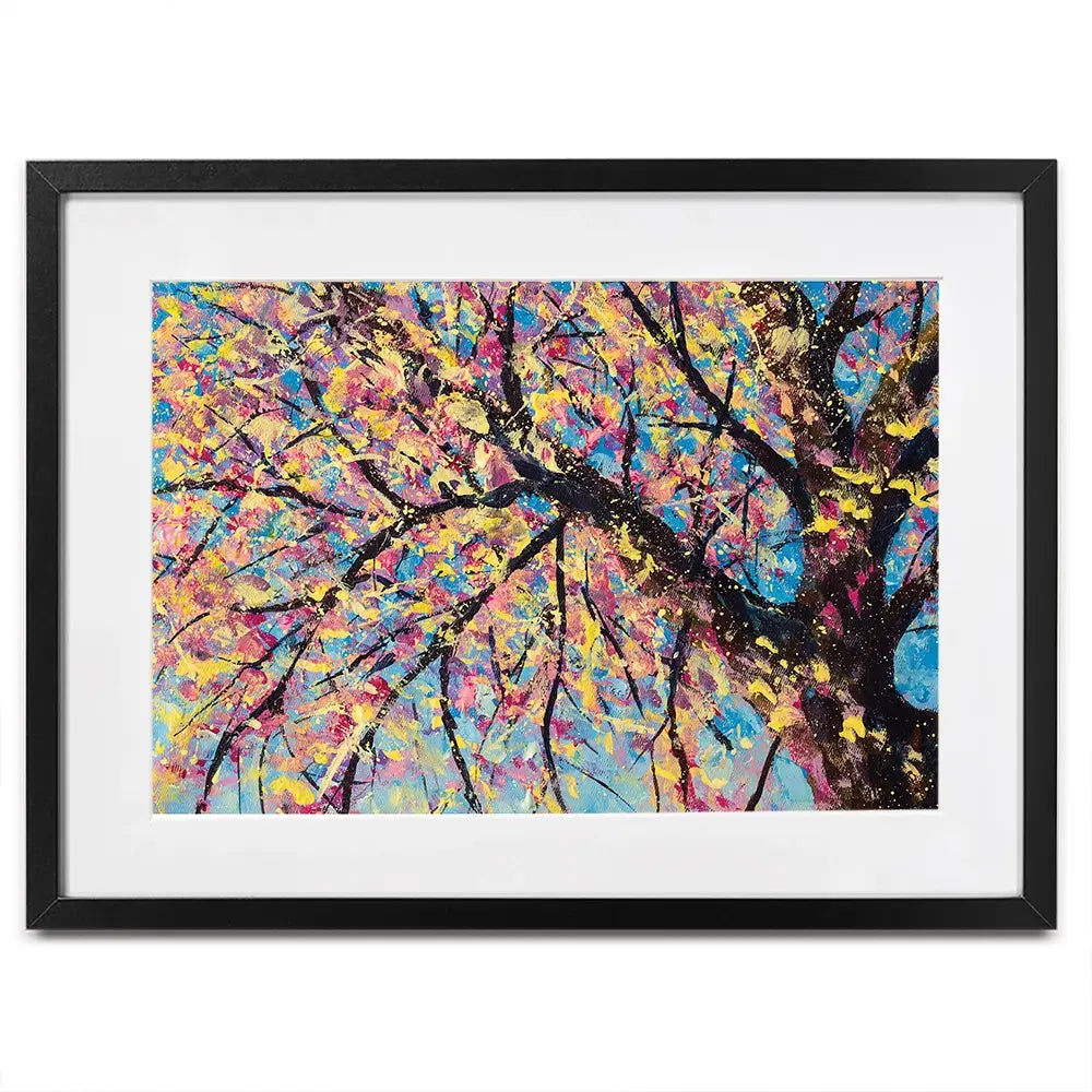 Sakura In Bloom Framed Art Print Sakura In Bloom Framed Art Print wall art product Valery Rybakow / Shutterstock