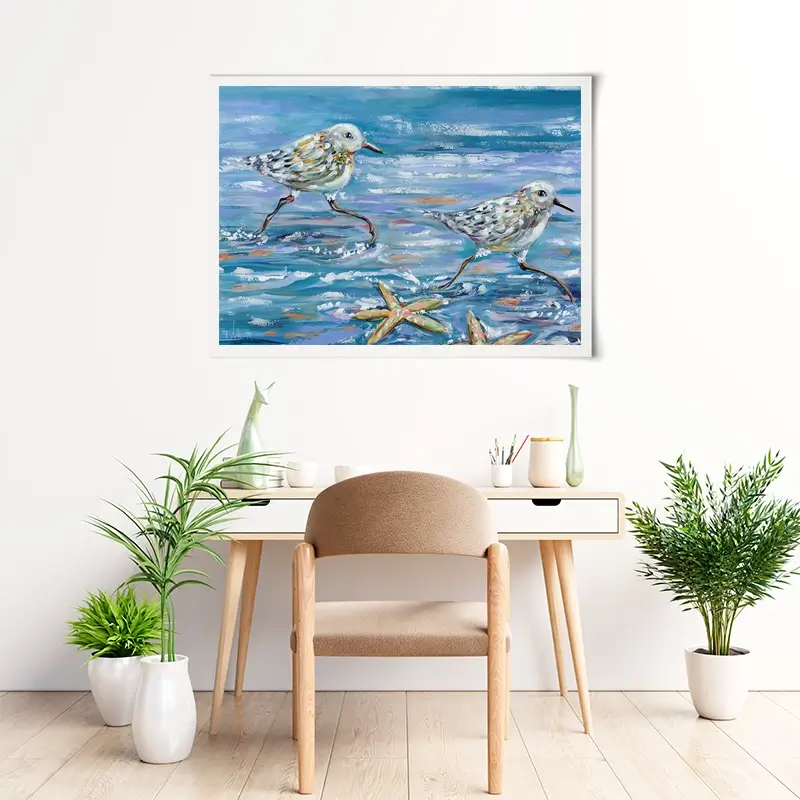Sandpipers Art Print Sandpipers Art Print wall art product Estelle Grengs - Independent