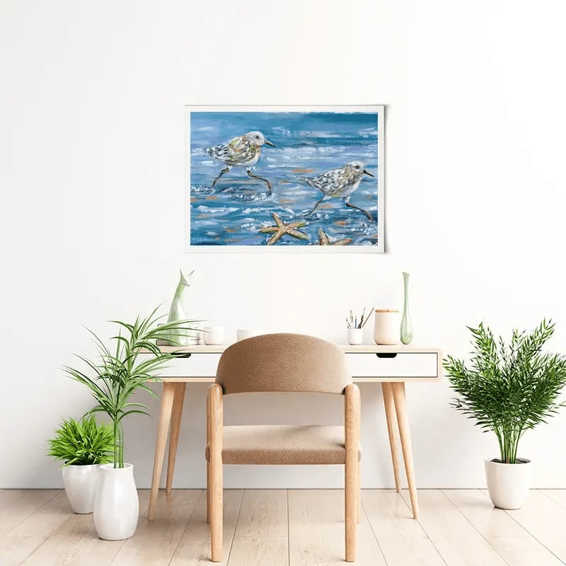 Sandpipers Art Print Sandpipers Art Print wall art product Estelle Grengs - Independent