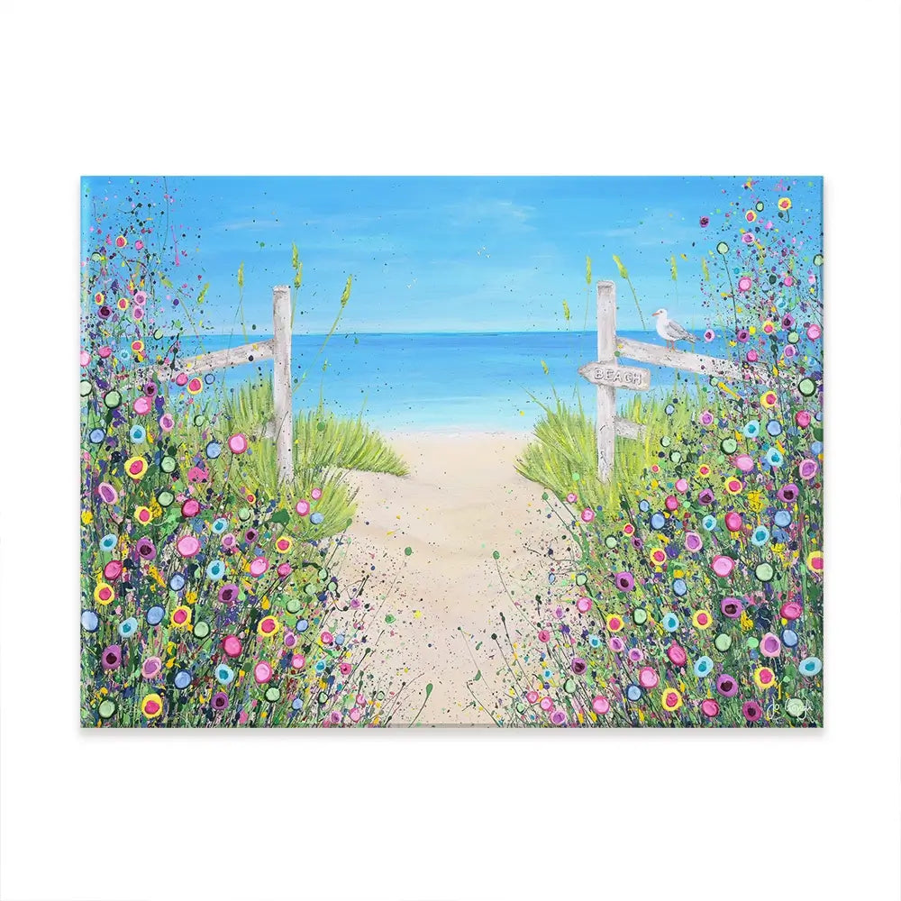 Sandy Toes And Salty Kisses Canvas Print Sandy Toes And Salty Kisses Canvas Print wall art product Jo Gough