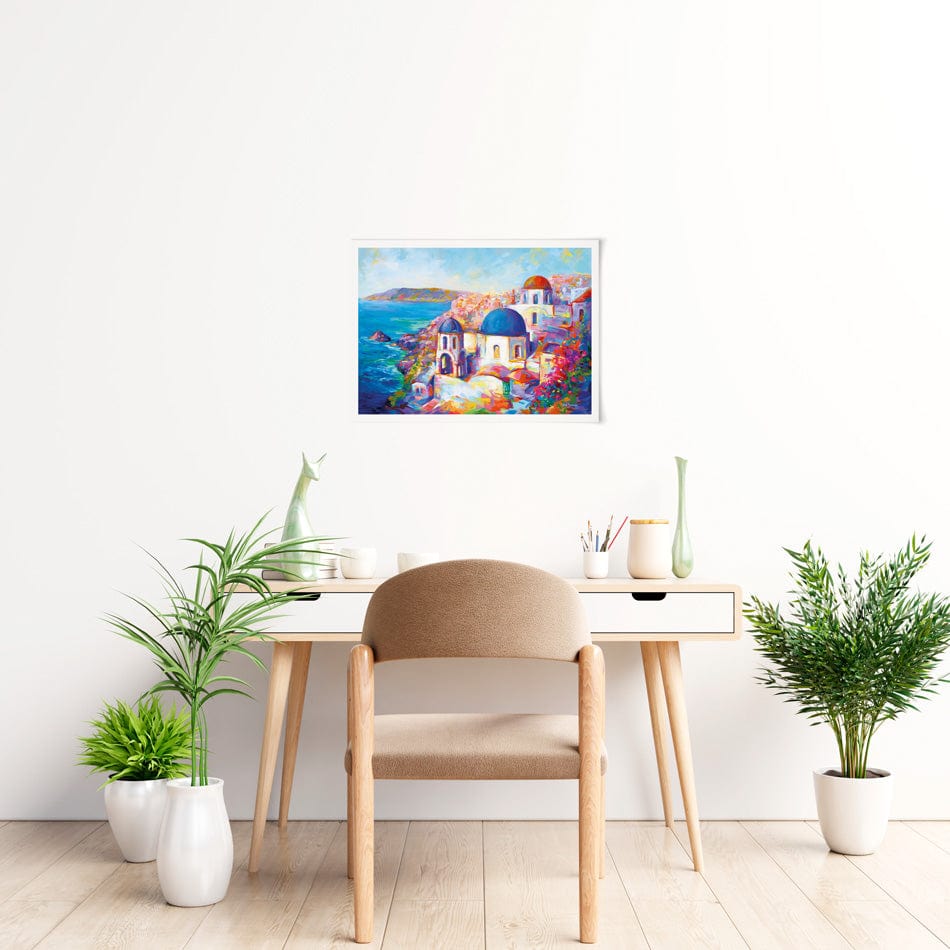 Santorini Greece Art Print wall art product Leon Devenice