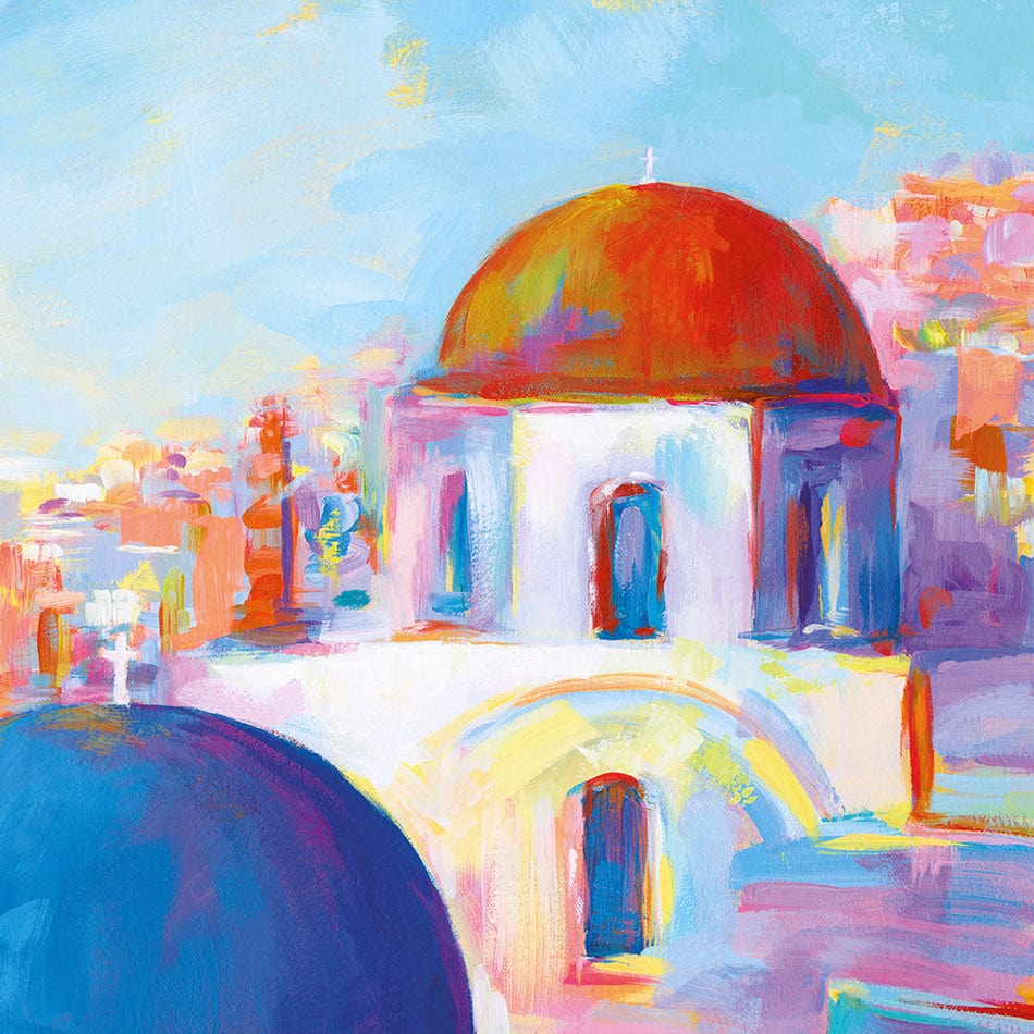 Santorini Greece Art Print wall art product Leon Devenice