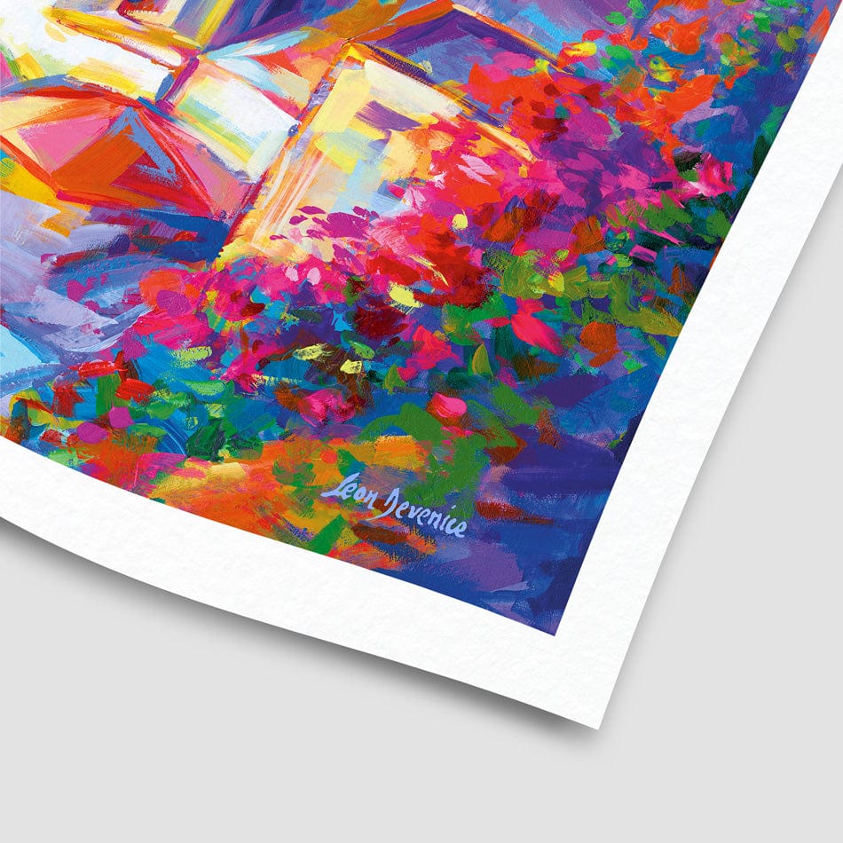 Santorini Greece Art Print wall art product Leon Devenice