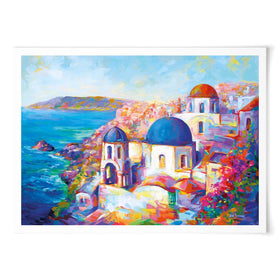 Santorini Greece Art Print wall art product Leon Devenice
