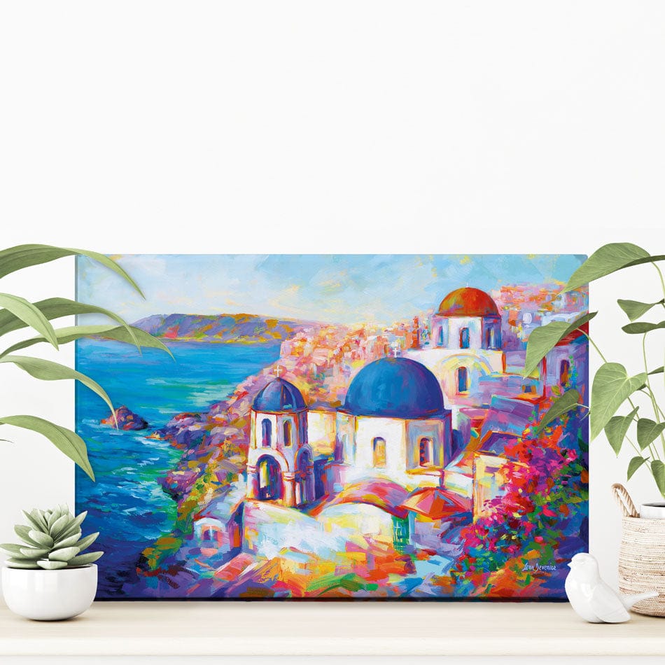 Santorini Greece Canvas Print wall art product Leon Devenice
