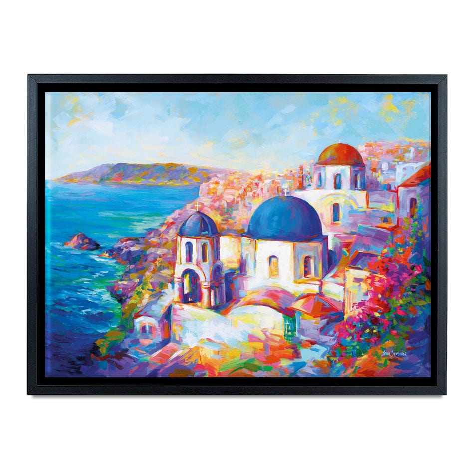 Santorini Greece Canvas Print wall art product Leon Devenice