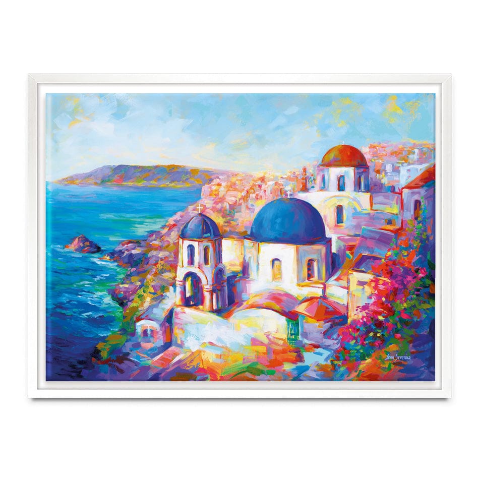 Santorini Greece Canvas Print wall art product Leon Devenice