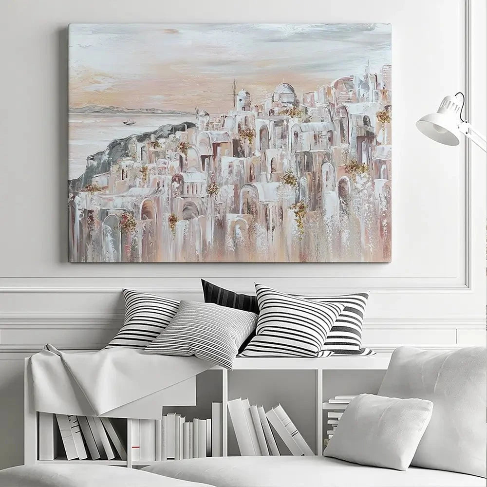 Santorini Oia Dreams Canvas Print Santorini Oia Dreams Canvas Print wall art product Isabella Karolewicz