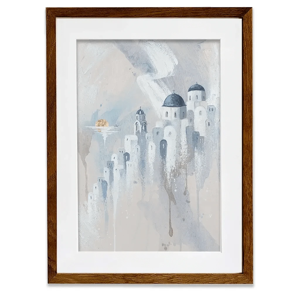 Santorini Paradise Framed Art Print Santorini Paradise Framed Art Print wall art product Isabella Karolewicz
