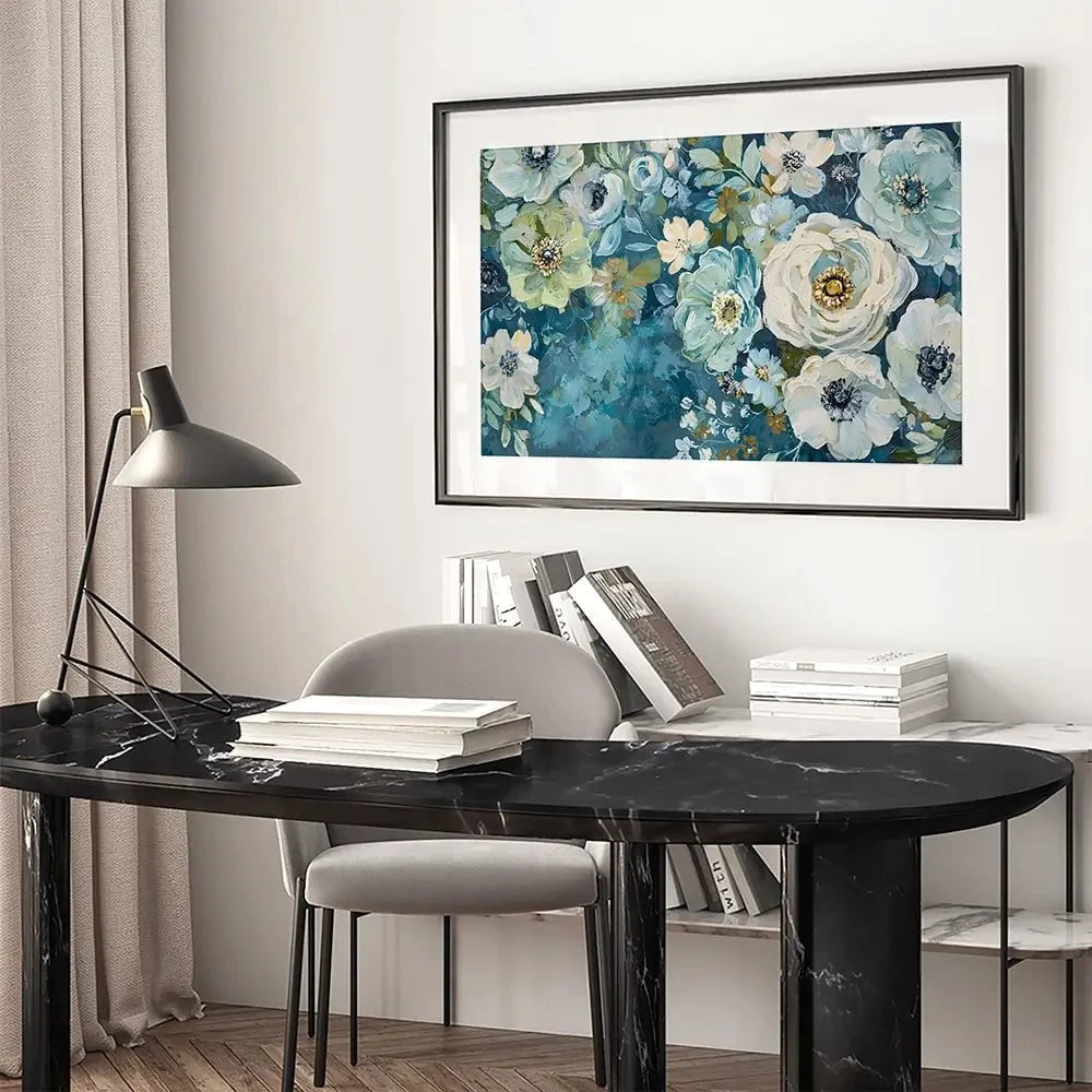 Sapphire Moments Framed Art Print Sapphire Moments Framed Art Print wall art product Franklyn Gregory - Independent