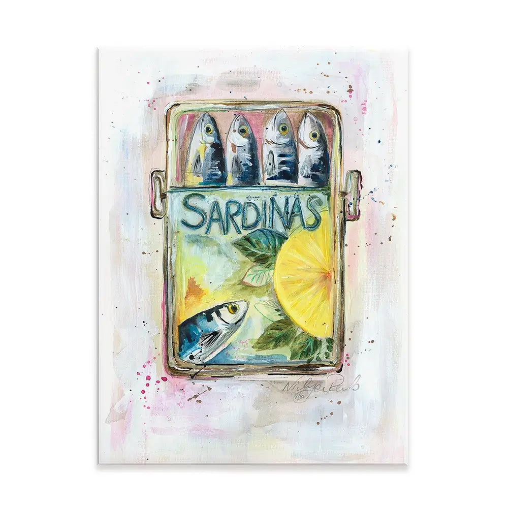 Sardinas Canvas Print Sardinas Canvas Print wall art product Nicola Jane Rowles