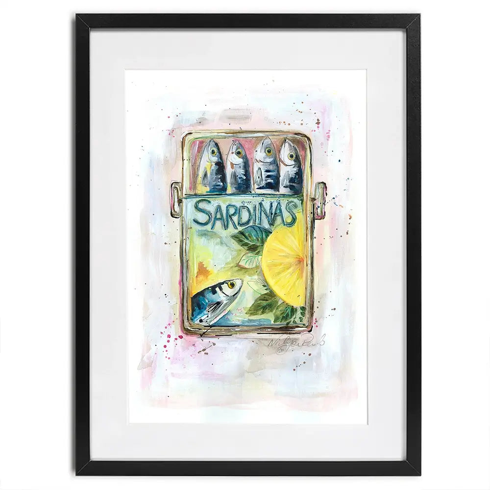 Sardinas Framed Art Print Sardinas Framed Art Print wall art product Nicola Jane Rowles
