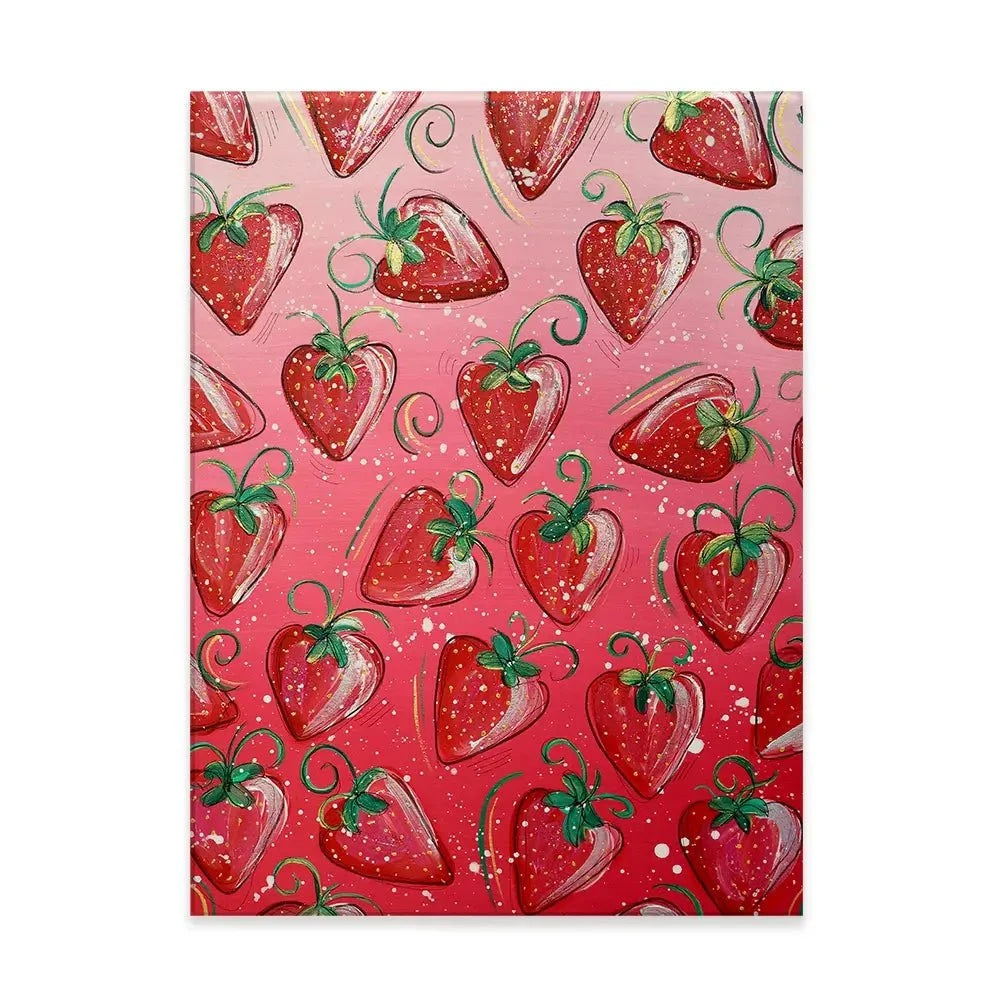 Sassy Strawberries Canvas Print Sassy Strawberries Canvas Print wall art product Elizabeth White