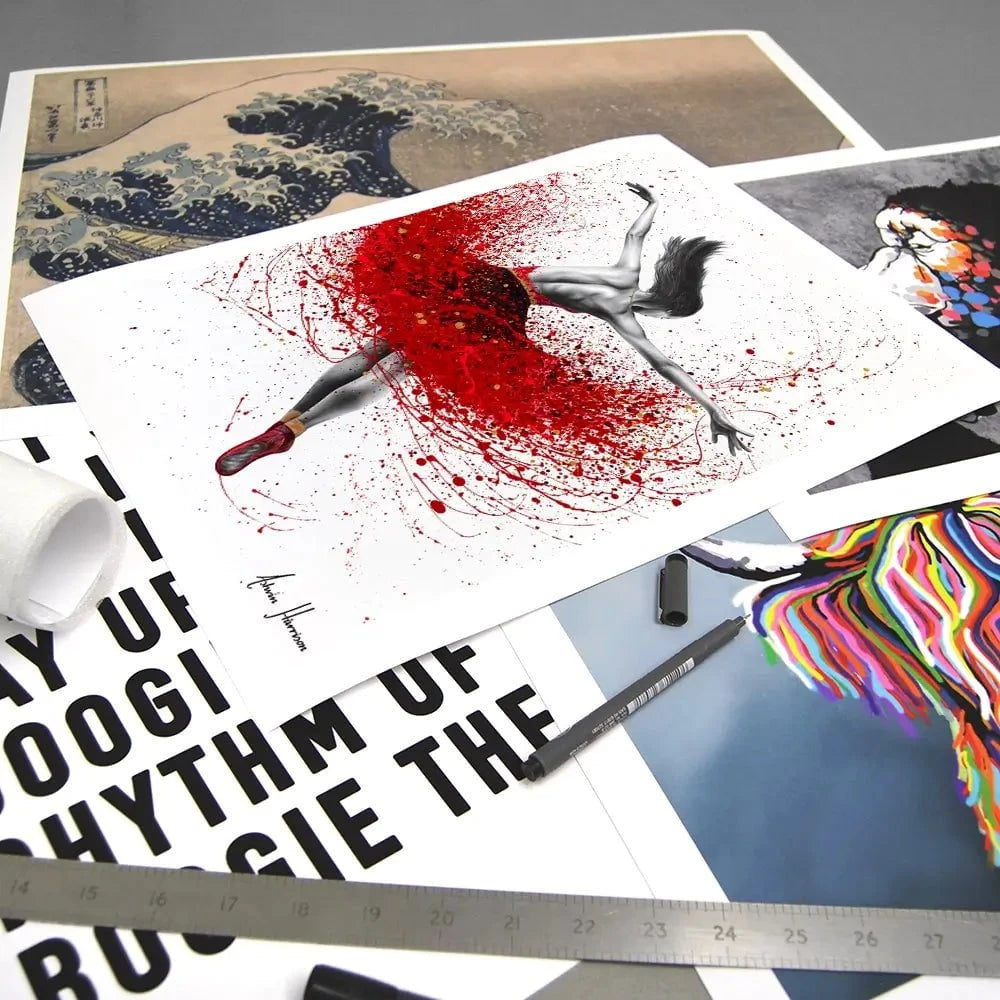 Scarlet Sensation Dance Art Print Scarlet Sensation Dance Art Print wall art product Ashvin Harrison