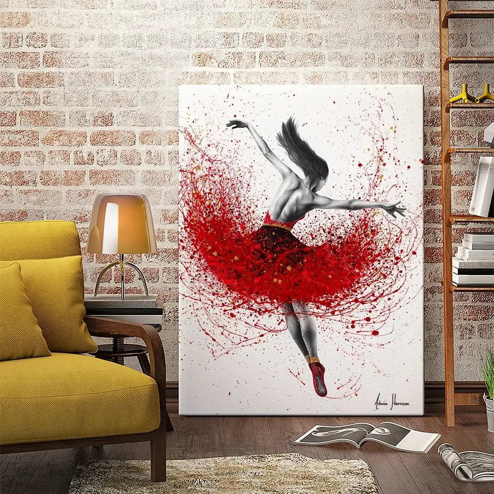 Scarlet Sensation Dance Canvas Print Scarlet Sensation Dance Canvas Print wall art product Ashvin Harrison