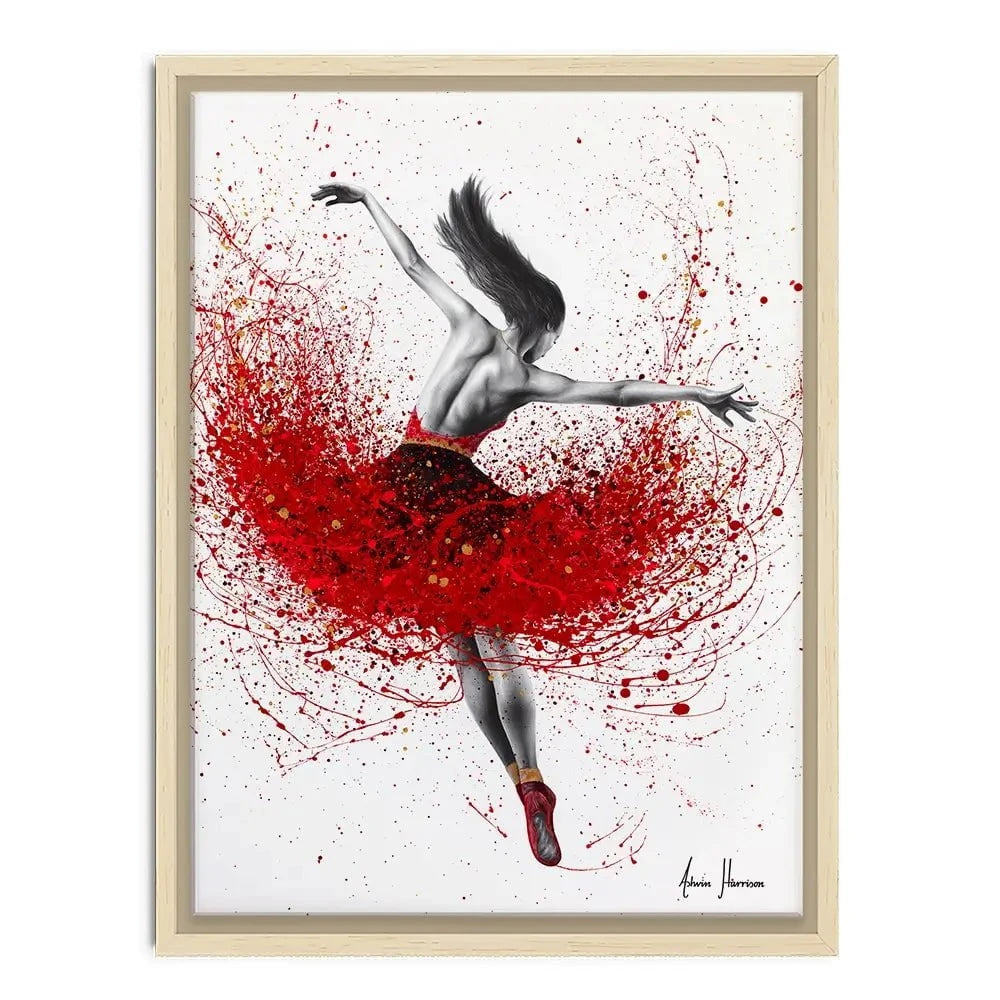 Scarlet Sensation Dance Canvas Print Scarlet Sensation Dance Canvas Print wall art product Ashvin Harrison