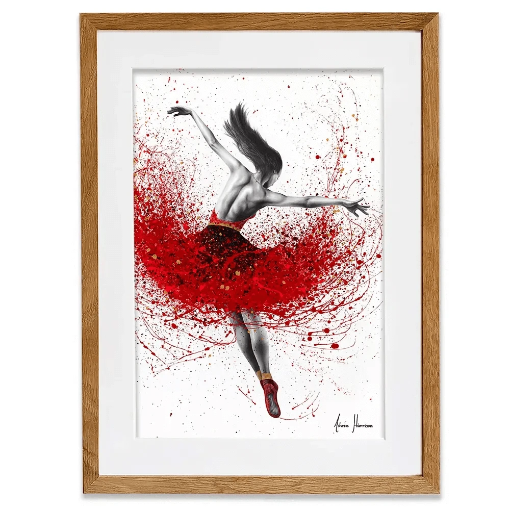 Scarlet Sensation Dance Framed Art Print Scarlet Sensation Dance Framed Art Print wall art product Ashvin Harrison
