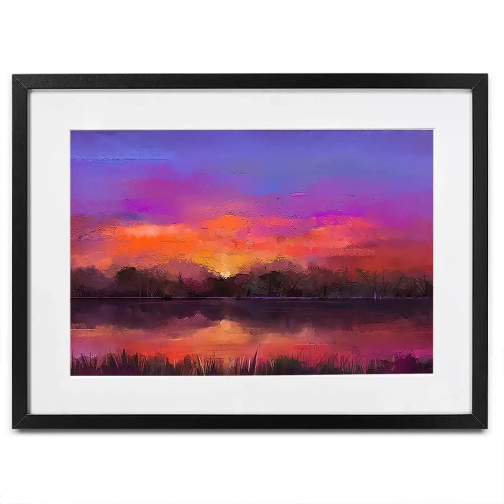 Scenic Sunset Framed Art Print Scenic Sunset Framed Art Print wall art product Art Print Shop