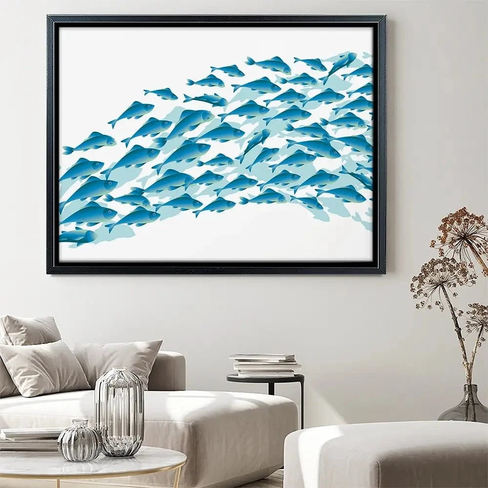 School Of Fish Canvas Print School Of Fish Canvas Print wall art product Galyna_P / Shutterstock