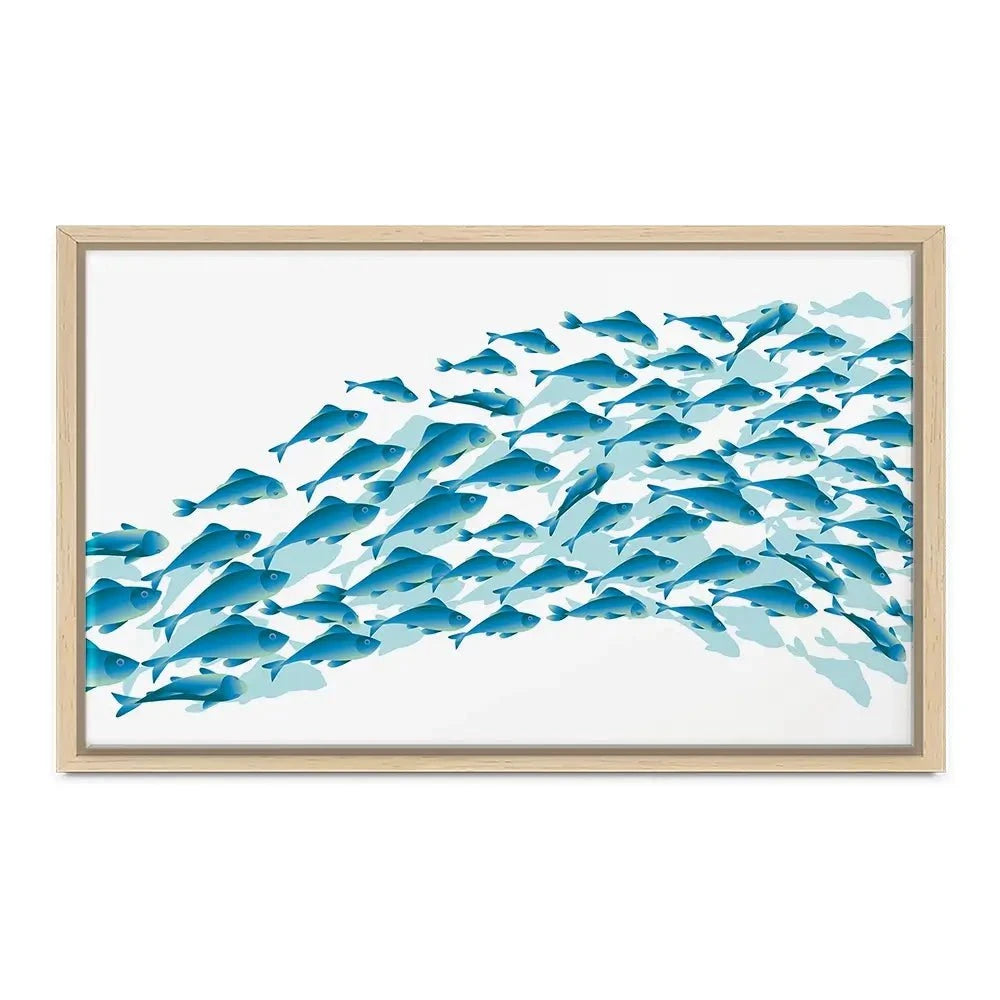 School Of Fish Canvas Print School Of Fish Canvas Print wall art product Galyna_P / Shutterstock