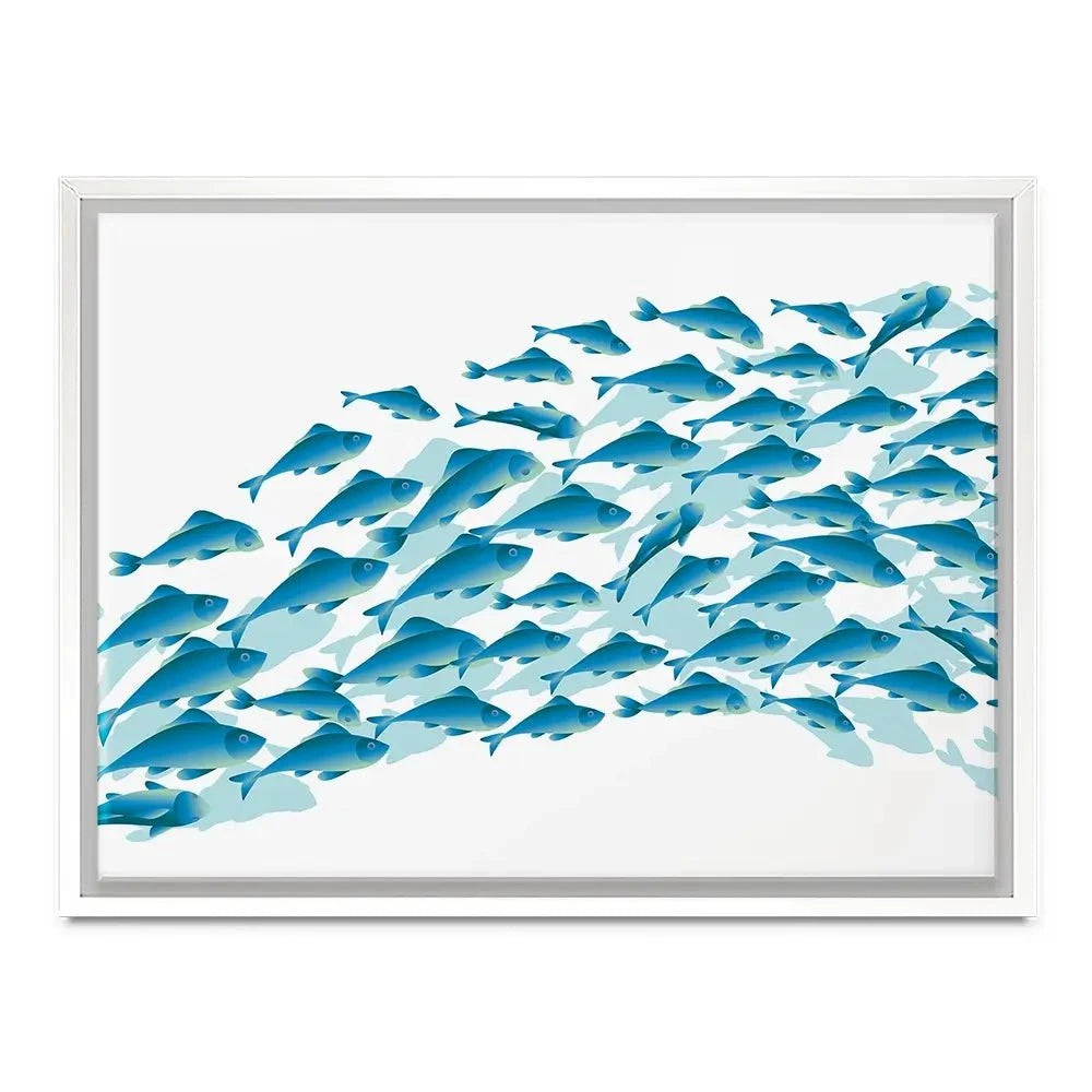 School Of Fish Canvas Print School Of Fish Canvas Print wall art product Galyna_P / Shutterstock