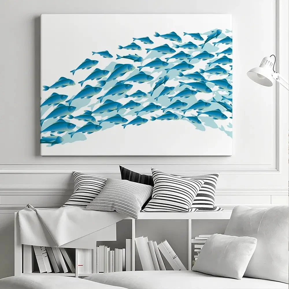School Of Fish Canvas Print School Of Fish Canvas Print wall art product Galyna_P / Shutterstock