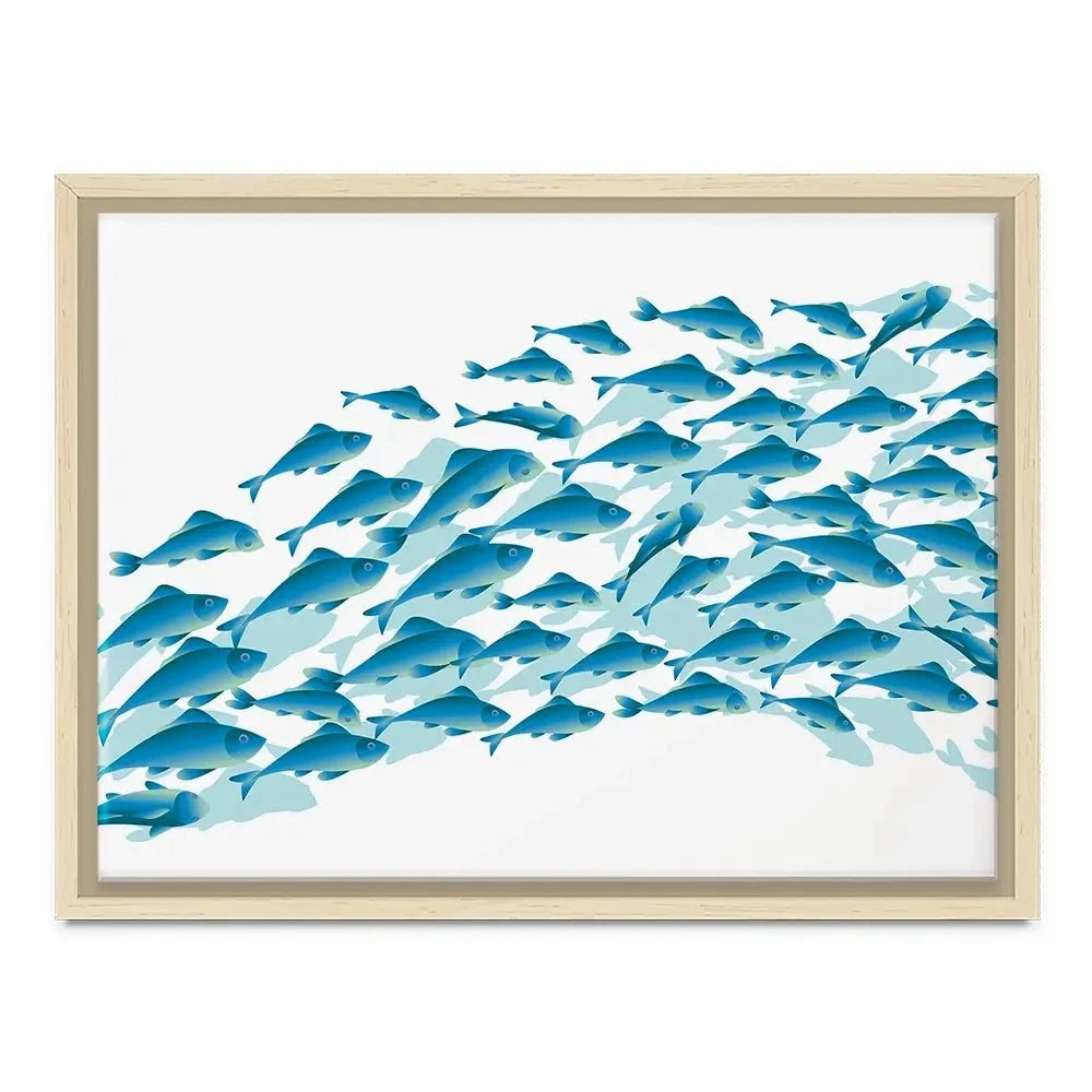 School Of Fish Canvas Print School Of Fish Canvas Print wall art product Galyna_P / Shutterstock