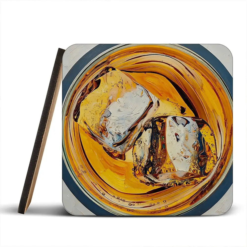 Scotch On The Rocks Cocktail Coaster Set Scotch On The Rocks Cocktail Coaster Set wall art product David Alexander Elder