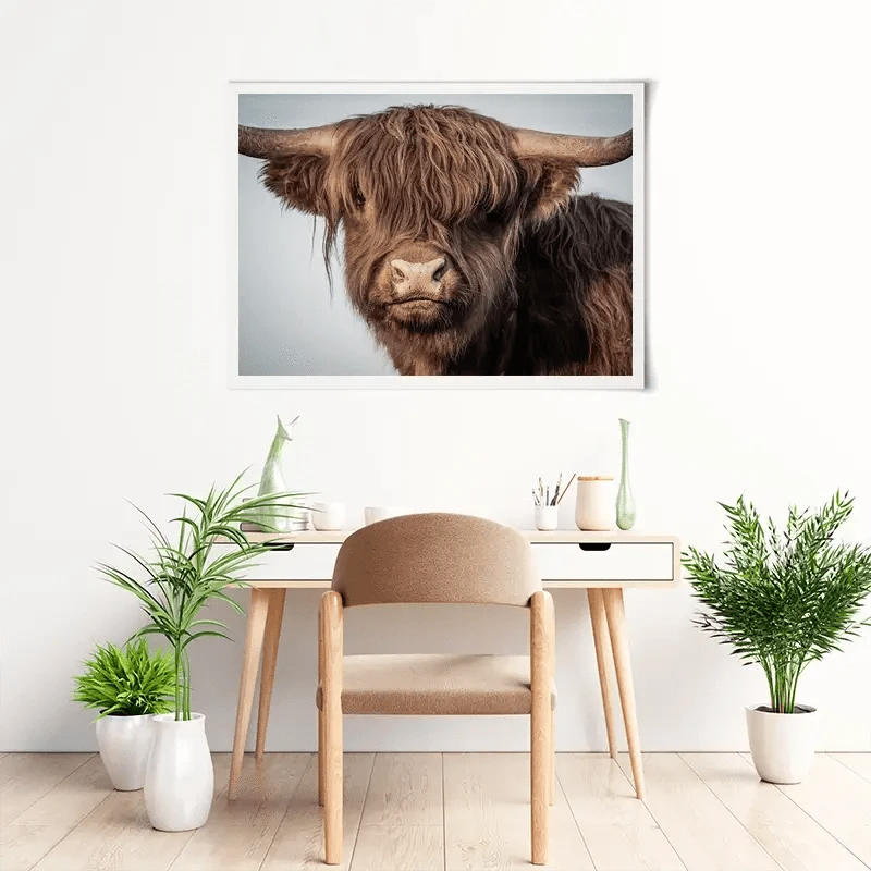 Scottish Brown Highland Cattle Art Print Scottish Brown Highland Cattle Art Print wall art product Sandro Fabris / Shutterstock