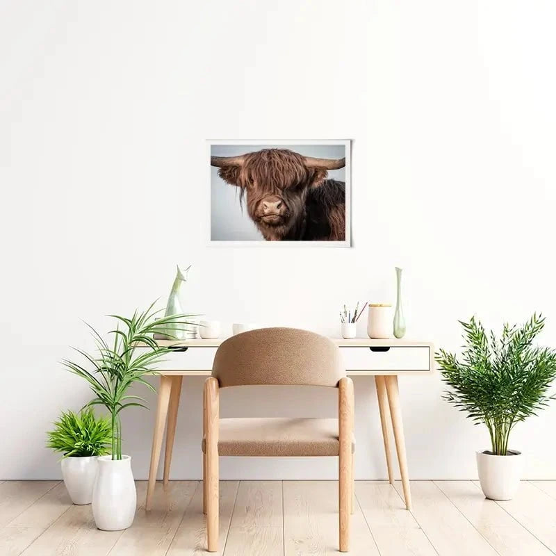 Scottish Brown Highland Cattle Art Print Scottish Brown Highland Cattle Art Print wall art product Sandro Fabris / Shutterstock