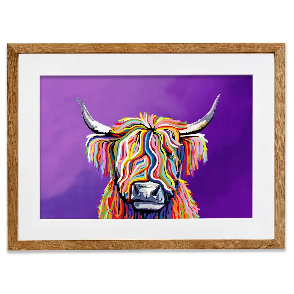 Scottish Coo Framed Art Print Scottish Coo Framed Art Print wall art product Independent