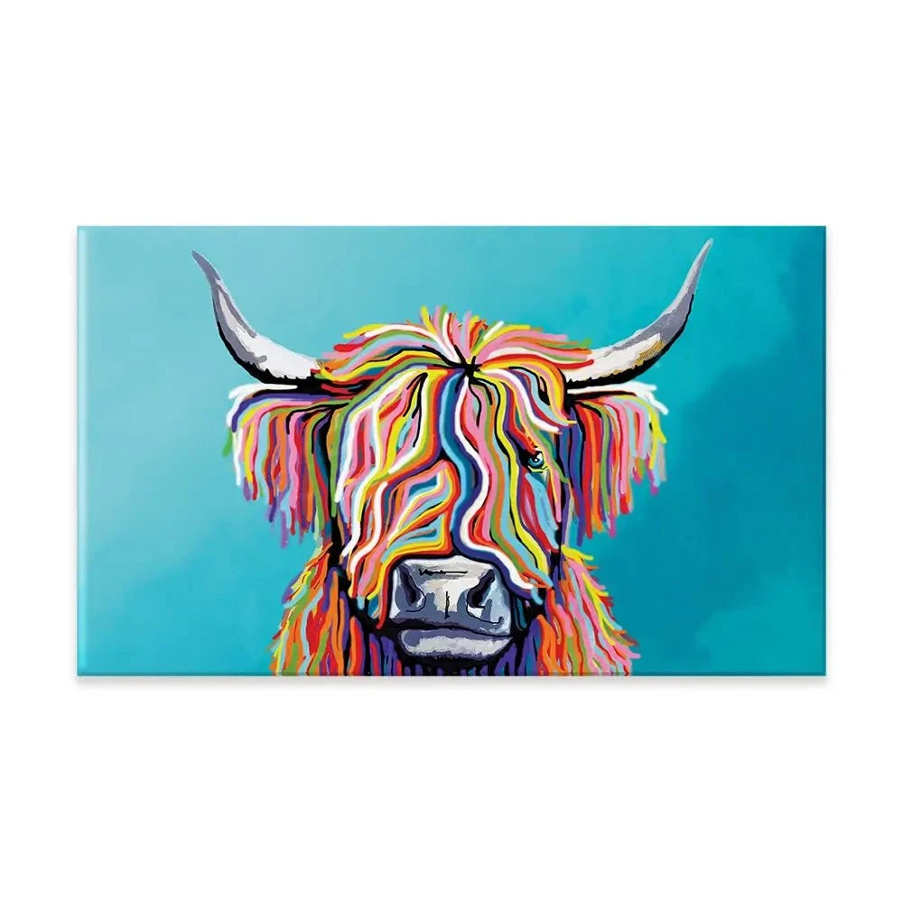 Scottish Cow Canvas Print Scottish Cow Canvas Print wall art product Independent
