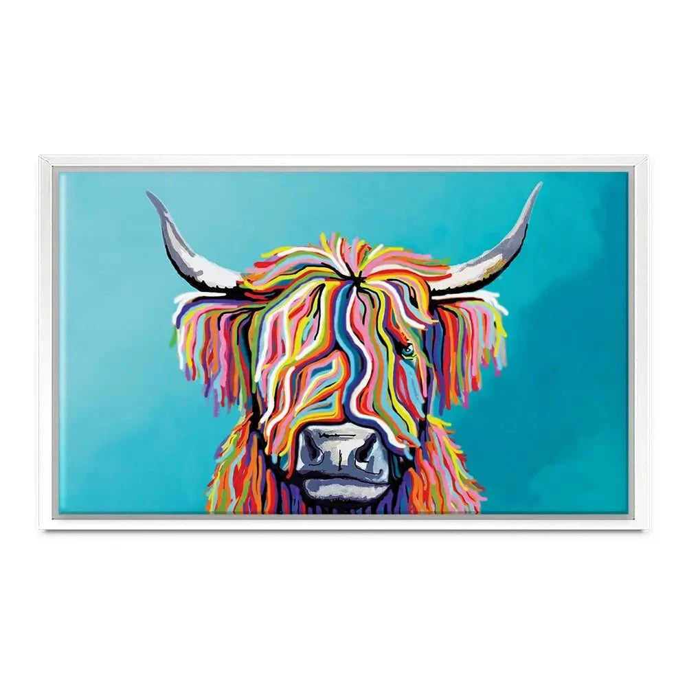 Scottish Cow Canvas Print Scottish Cow Canvas Print wall art product Independent