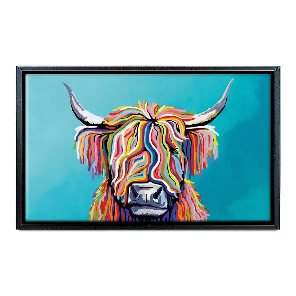 Scottish Cow Canvas Print Scottish Cow Canvas Print wall art product Independent