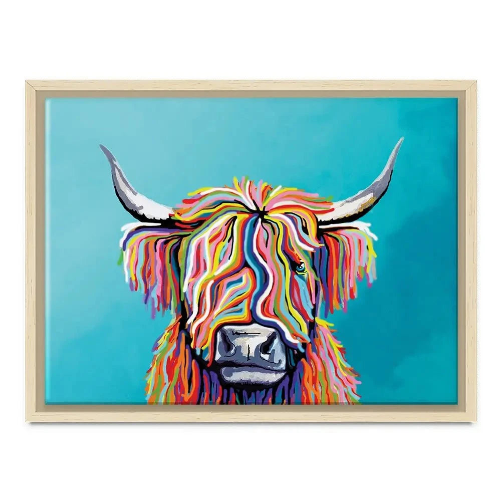 Scottish Cow Canvas Print Scottish Cow Canvas Print wall art product Independent