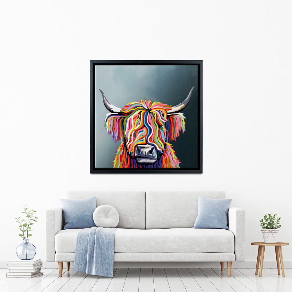 Scottish Highland Coo Canvas Print wall art product Independent