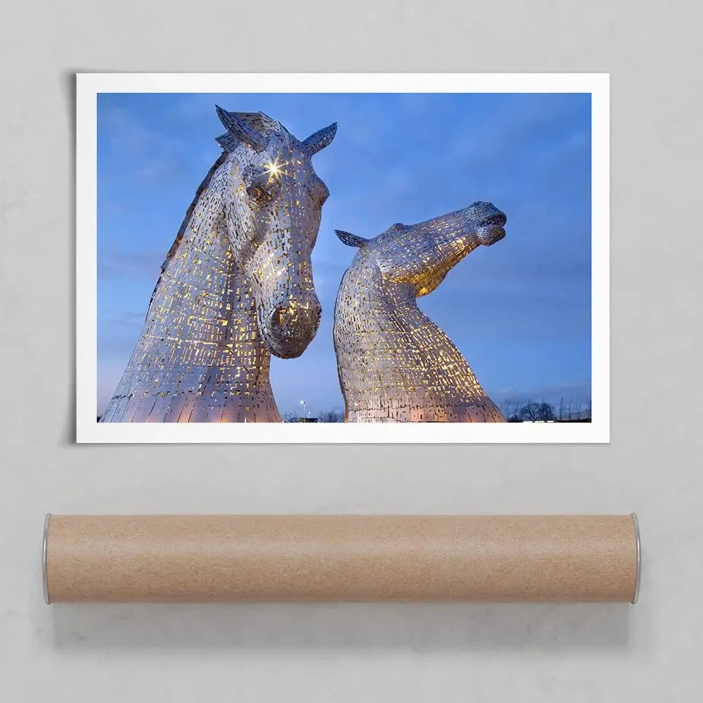 Scottish Kelpies At Night Art Print Scottish Kelpies At Night Art Print wall art product Gavin Ritchie / Shutterstock