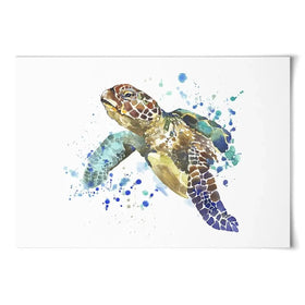Sea Turtle Paint Splash Art Print Sea Turtle Paint Splash Art Print wall art product Faenkova Elena / Shutterstock