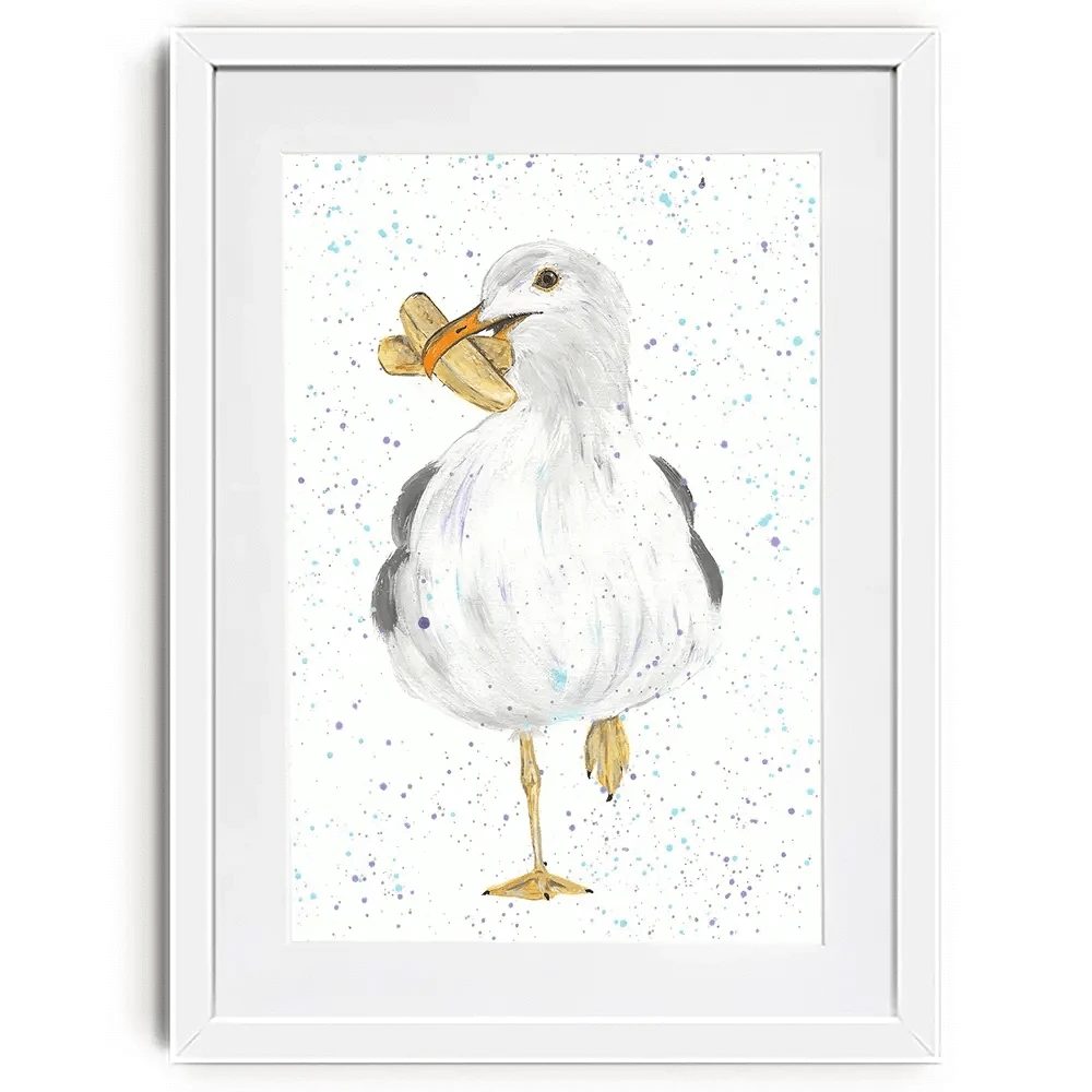 Seagull Spencer Framed Art Print Seagull Spencer Framed Art Print wall art product Emma LC Art