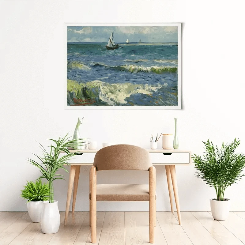 Seascape Near Les Saintes-Maries-De-La-Mer Art Print Seascape Near Les Saintes-Maries-De-La-Mer Art Print wall art product Vincent Van Gogh