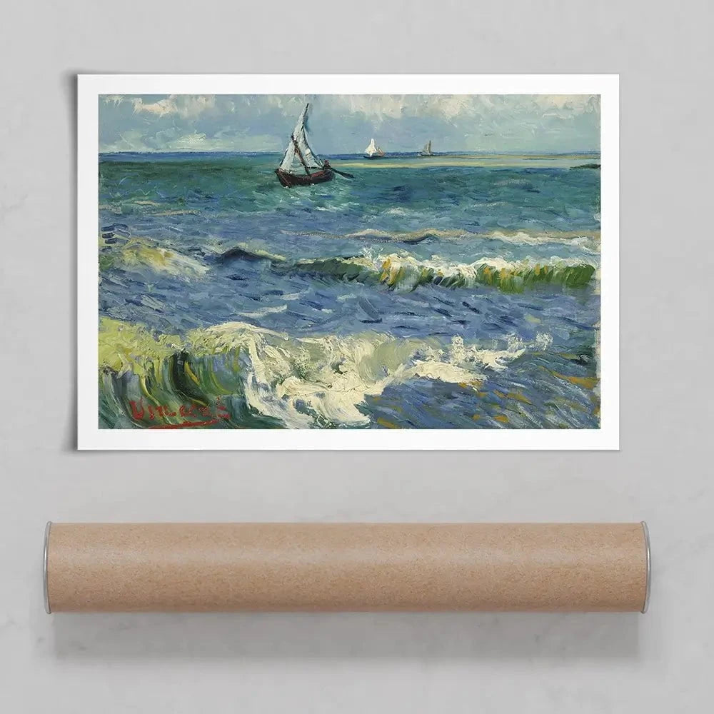 Seascape Near Les Saintes-Maries-De-La-Mer Art Print Seascape Near Les Saintes-Maries-De-La-Mer Art Print wall art product Vincent Van Gogh