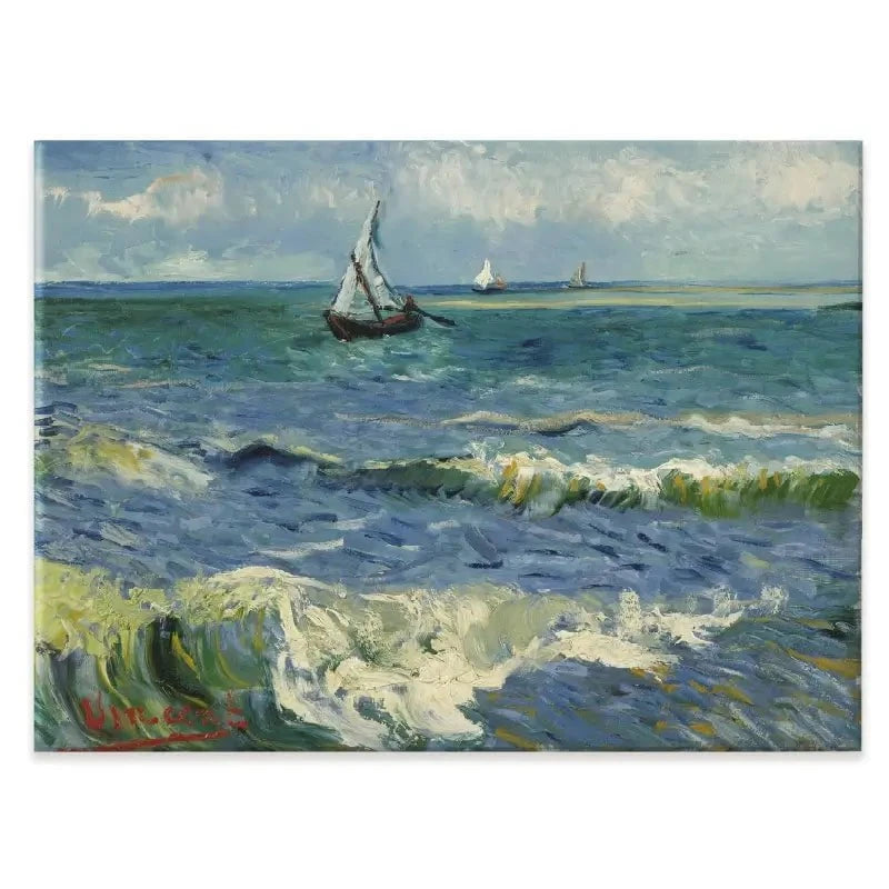 Seascape Near Les Saintes-Maries-De-La-Mer Canvas Print Seascape Near Les Saintes-Maries-De-La-Mer Canvas Print wall art product Vincent Van Gogh