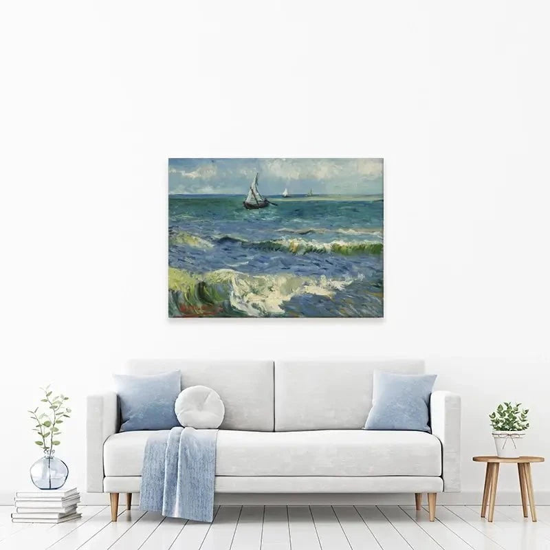 Seascape Near Les Saintes-Maries-De-La-Mer Canvas Print Seascape Near Les Saintes-Maries-De-La-Mer Canvas Print wall art product Vincent Van Gogh
