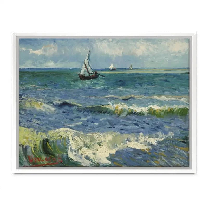 Seascape Near Les Saintes-Maries-De-La-Mer Canvas Print Seascape Near Les Saintes-Maries-De-La-Mer Canvas Print wall art product Vincent Van Gogh