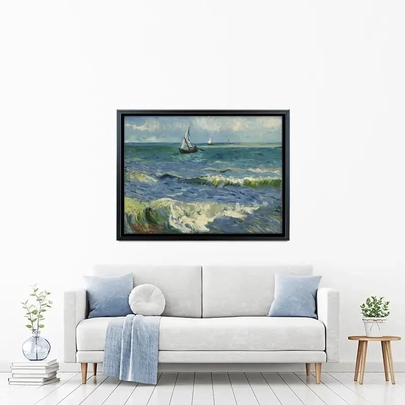 Seascape Near Les Saintes-Maries-De-La-Mer Canvas Print Seascape Near Les Saintes-Maries-De-La-Mer Canvas Print wall art product Vincent Van Gogh