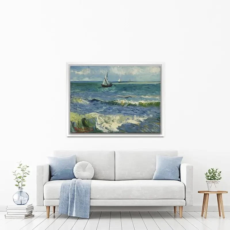 Seascape Near Les Saintes-Maries-De-La-Mer Canvas Print Seascape Near Les Saintes-Maries-De-La-Mer Canvas Print wall art product Vincent Van Gogh